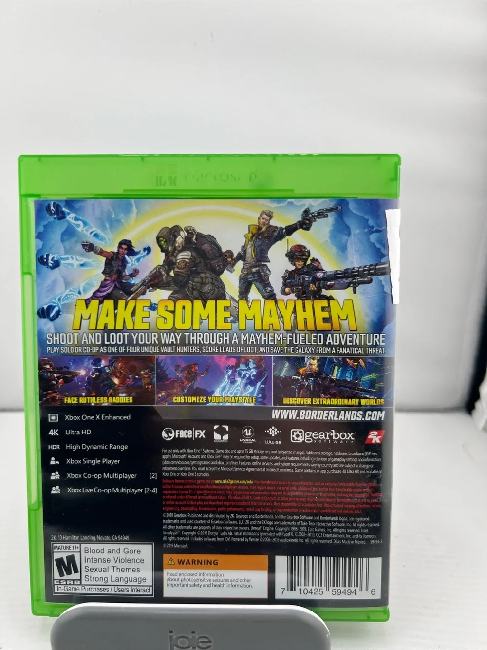 📀Xbox One Borderlands 3 -  Green Case